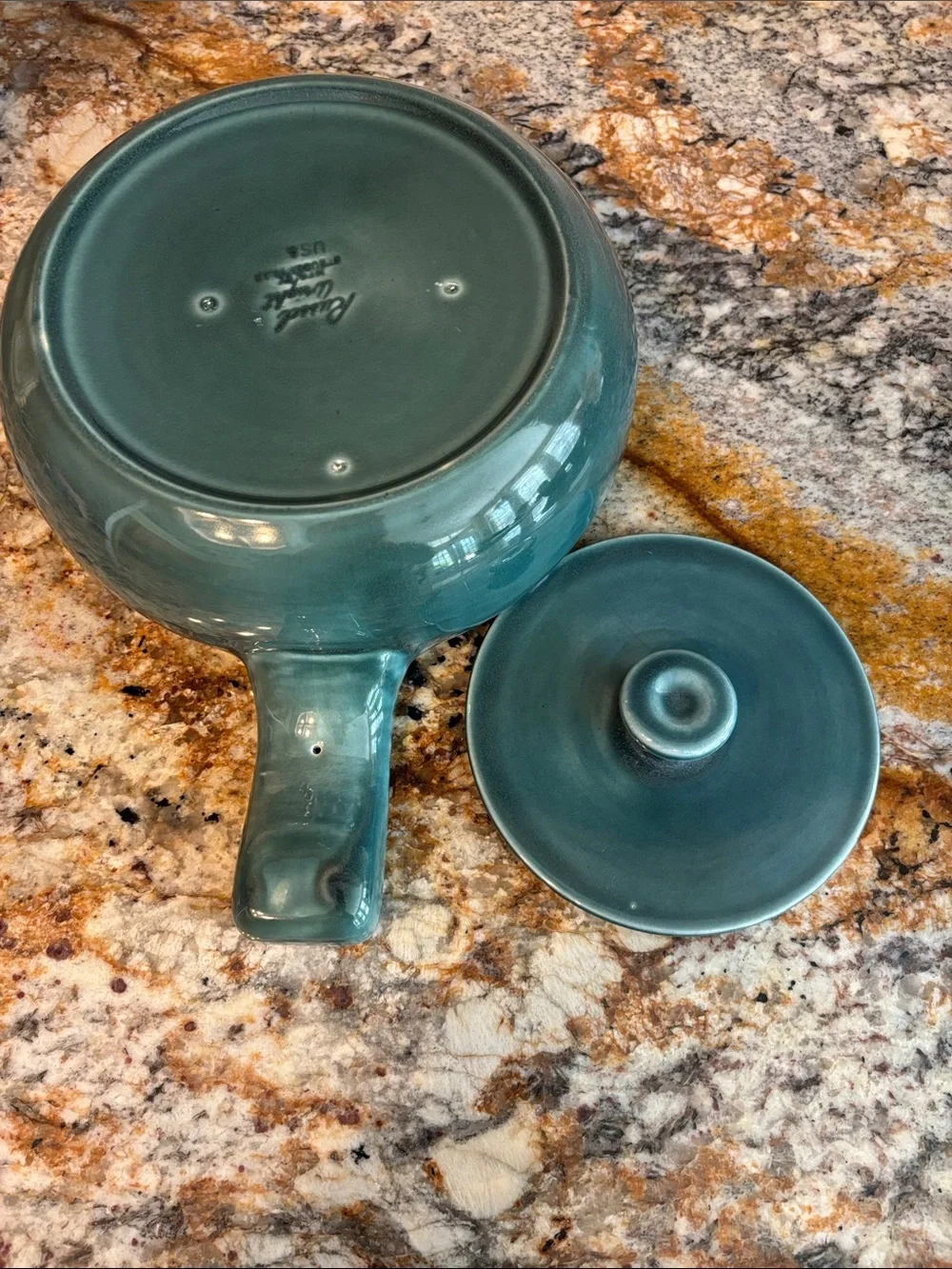Vintage MCM Russel Wright Seafoam Green Ceramic Bean Pot